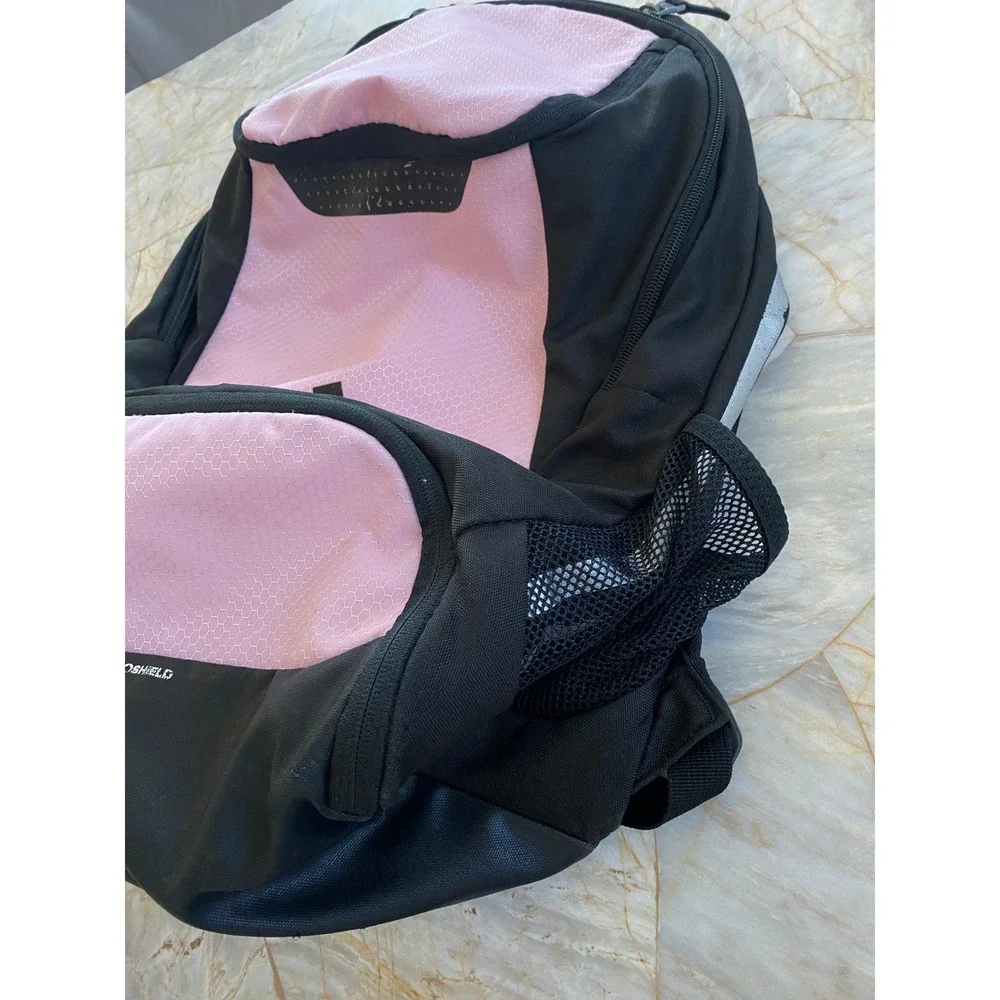 Adidas Hydroshield Backpack Pink Black Honeycomb Ripstop Sport Soccer Gym Bag